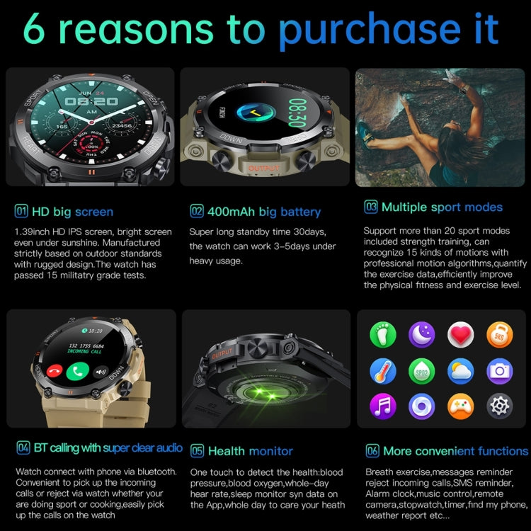 K56 Pro 1.39 inch Smart Silicone Strap Wristband Support Heart Rate Monitoring / Blood Pressure Monitoring(Black) by bashfashion