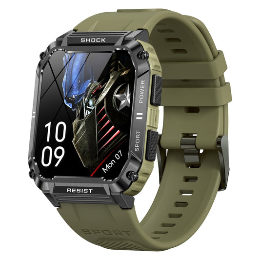 T3 1.95 inch Rugged Smart Sports Wristband Support Heart Rate Monitoring / Blood Pressure Monitoring(Green) by bashfashion