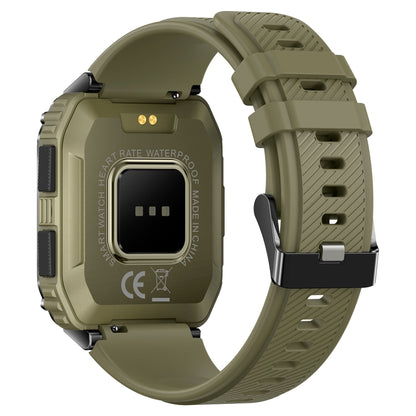 T3 1.95 inch Rugged Smart Sports Wristband Support Heart Rate Monitoring / Blood Pressure Monitoring(Green) by bashfashion