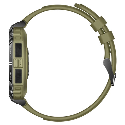 T3 1.95 inch Rugged Smart Sports Wristband Support Heart Rate Monitoring / Blood Pressure Monitoring(Green) by bashfashion