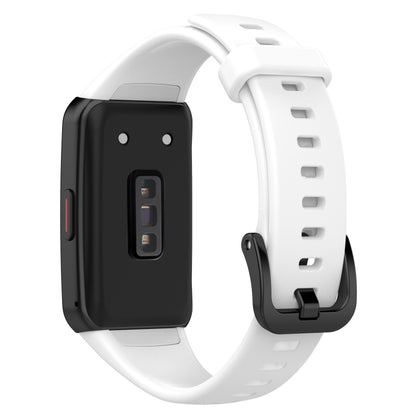 For Honor Band 7 Silicone Watch Band(White) by bashfashion