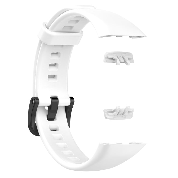 For Honor Band 7 Silicone Watch Band(White) by bashfashion