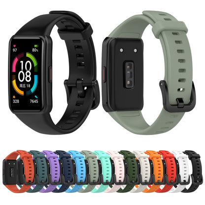 For Honor Band 7 Silicone Watch Band(White) by bashfashion