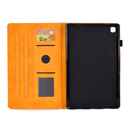 For Samsung Galaxy Tab A 10.1 T510 / T515 2019 Rhombus Embossed Leather Tablet Case(Khaki) by bashfashion