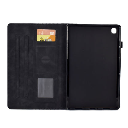 For Samsung Galaxy Tab A 10.1 T510 / T515 2019 Rhombus Embossed Leather Tablet Case(Black) by bashfashion