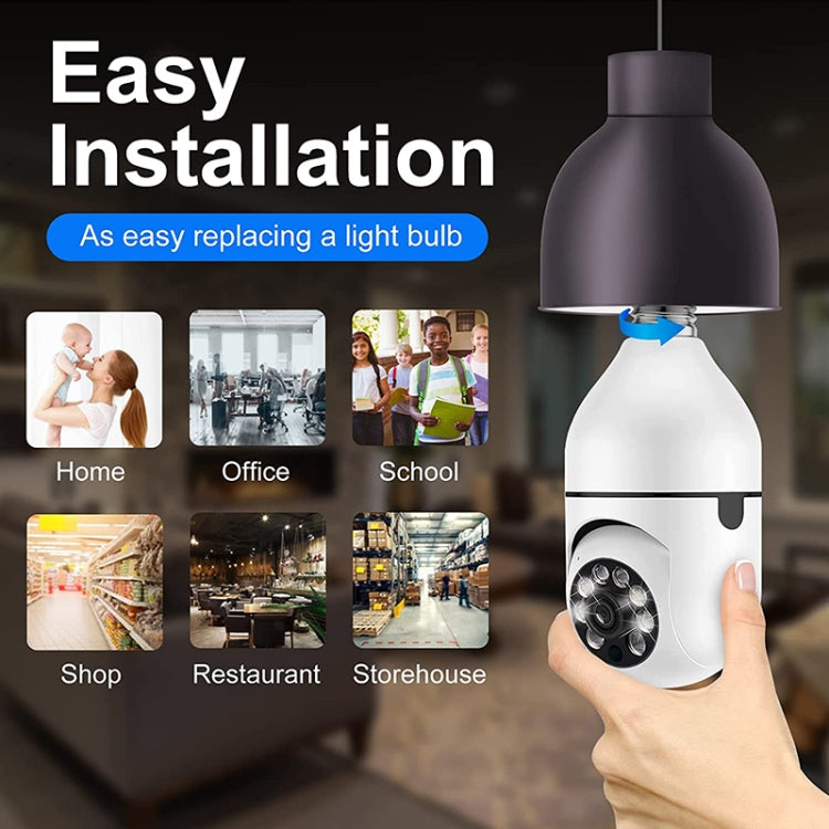 ESCAM 2.0MP 1080P Light Bulb WiFi Camera, Support IR Night Vision / Motion Detection / Two-way Voice by ESCAM