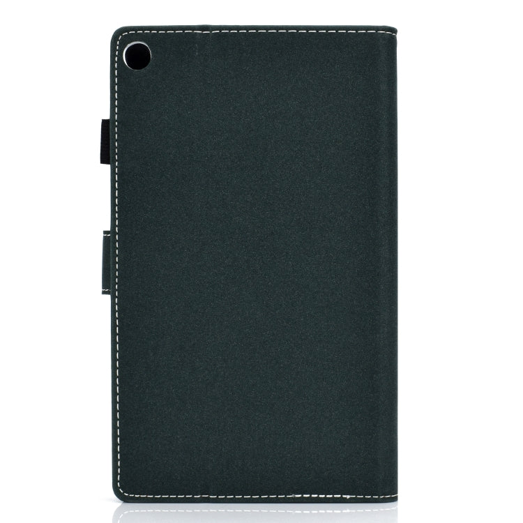 For Kindle Fire HD8 2016 / 2017 Solid Color Tablet PC Universal Magnetic Horizontal Flip Leather Case with Card Slots & Holder(Green) by bashfashion