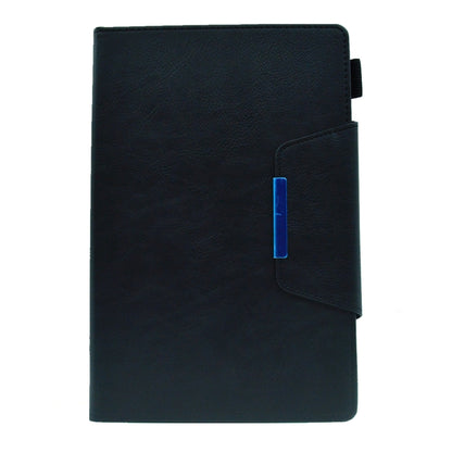 For Samsung Galaxy Tab A7 Lite Suede Cross Texture Magnetic Clasp Leather Tablet Case(Black) by bashfashion