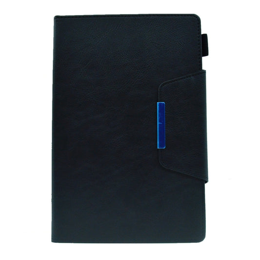 For Samsung Galaxy Tab A7 10.4 2022/2020 Suede Cross Texture Magnetic Clasp Leather Tablet Case(Black) by bashfashion