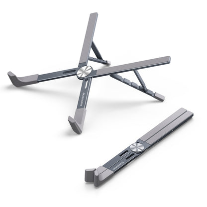 DUX DUCIS Foldable X-shaped Aluminum Laptop Stand(Lead Color) by DUX DUCIS