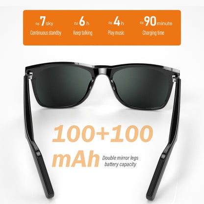 E10-C Binaural Call Smart Bluetooth Glasses Earphone(Blue Light Filter) by bashfashion