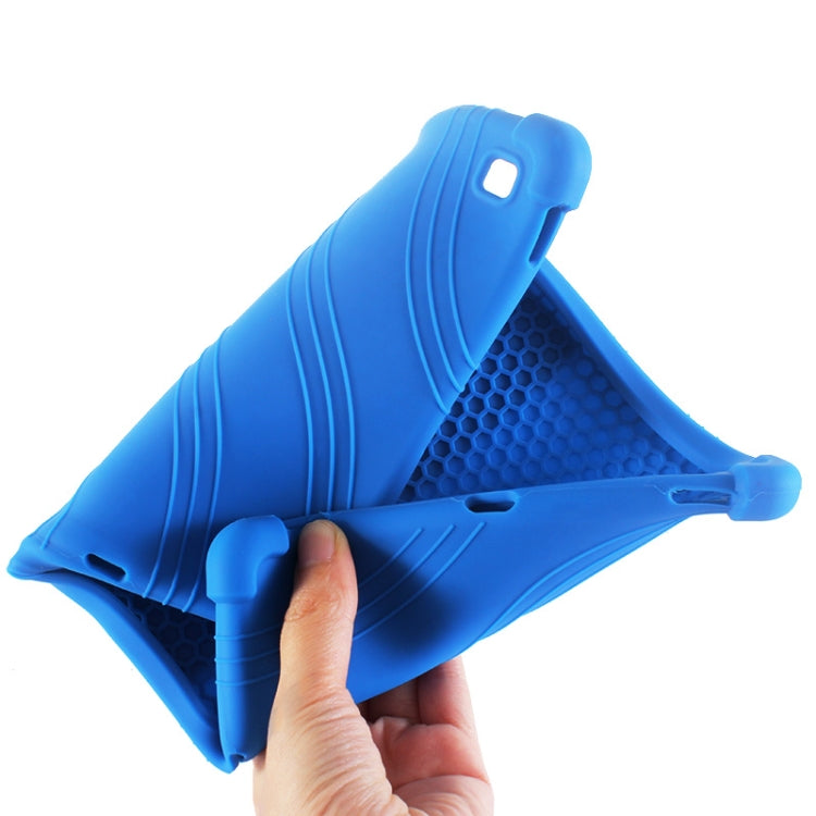 For Galaxy Tab S5e T720 Tablet PC Silicone Protective Case with Invisible Bracket(Rose Red) by bashfashion