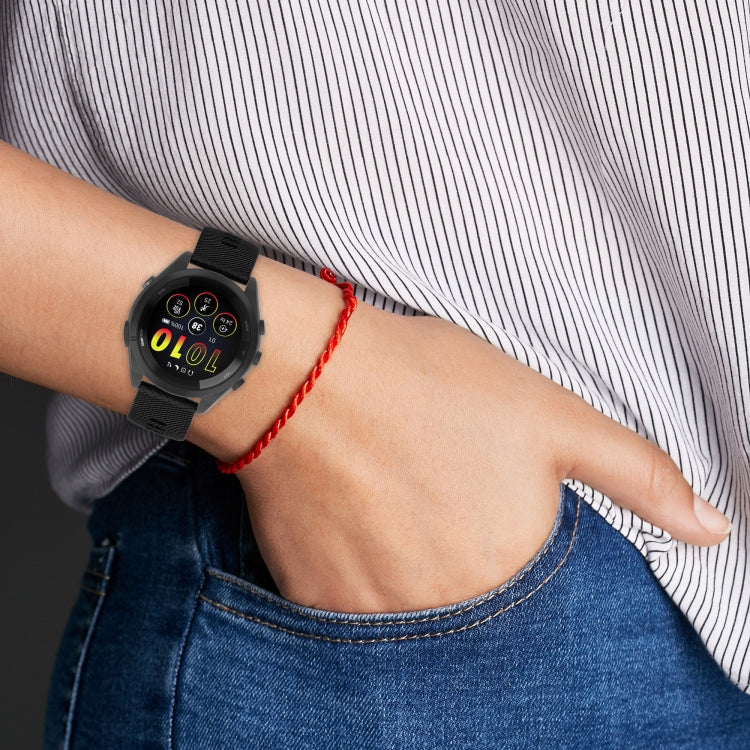 For Garmin Forerunner 265S 18mm Solid Color Silicone Watch Band(White) by bashfashion