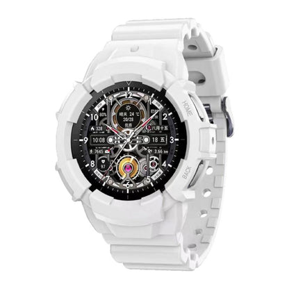 For Samsung Galaxy Watch5 Pro 45mm Silicone Sport Solid Color Watch Band(White) by bashfashion