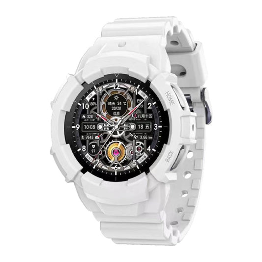 For Samsung Galaxy Watch5 Pro 45mm Silicone Sport Solid Color Watch Band(White) by bashfashion