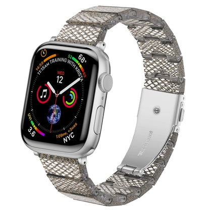 One-bead Resin Watch Band For Apple Watch Series 9&8&7 41mm / SE 3&SE 2&6&SE&5&4 40mm / 3&2&1 38mm(Gold) by bashfashion