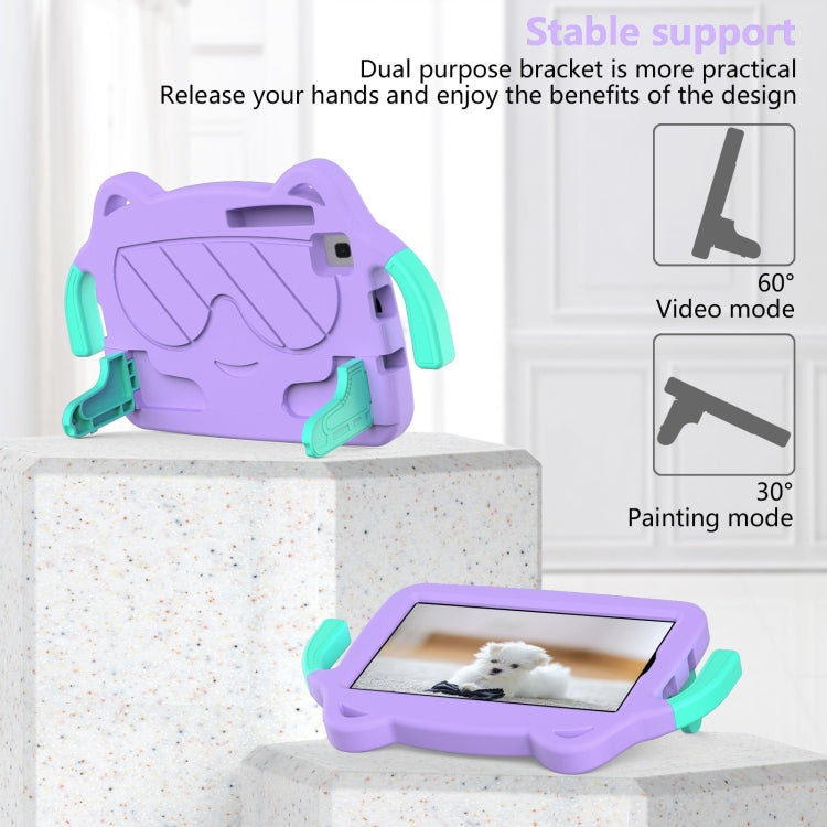 For Samsung Galaxy Tab A7 Lite 8.7 T220 / T225 Ice Baby EVA Shockproof Hard PC Tablet Case(Light Purple) by bashfashion