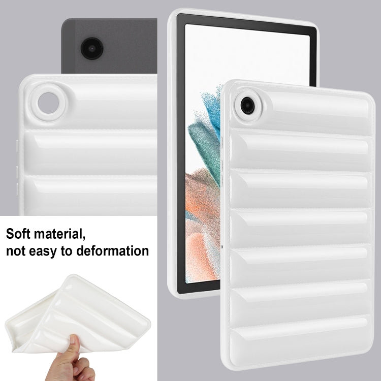 For Samsung Galaxy Tab A7 Lite T220 / T225 Eiderdown Cushion Shockproof Tablet Case(White) by bashfashion