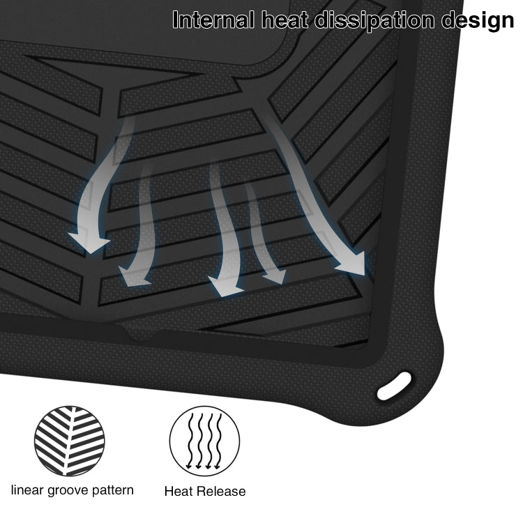 For Samsung Galaxy Tab A8 10.5 X205 / X200 Spider King Silicone Protective Tablet Case(Black) by bashfashion