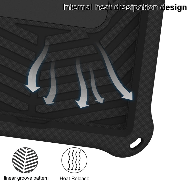 For Samsung Galaxy Tab A 10.1 2019 T510 Spider King Silicone Protective Tablet Case(Black) by bashfashion