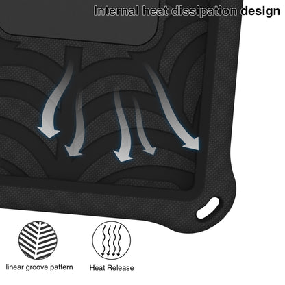 For Samsung Galaxy Tab A 8.4 2020 SM-T307 Spider King Silicone Protective Tablet Case(Black) by bashfashion