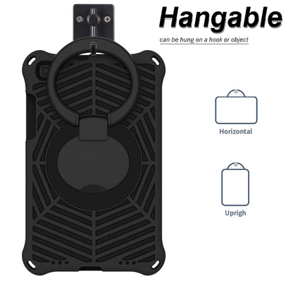 For Samsung Galaxy Tab A 8 SM-T290 Spider King Silicone Protective Tablet Case(Black) by bashfashion