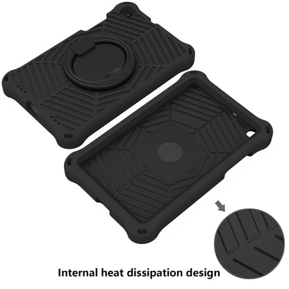 For Samsung Galaxy Tab A 8 SM-T290 Spider King Silicone Protective Tablet Case(Black) by bashfashion