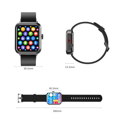 S6 TWS Earphone 1.91 inch Smart Bracelet Support Bluetooth Call / Health Monitoring(Black) by bashfashion