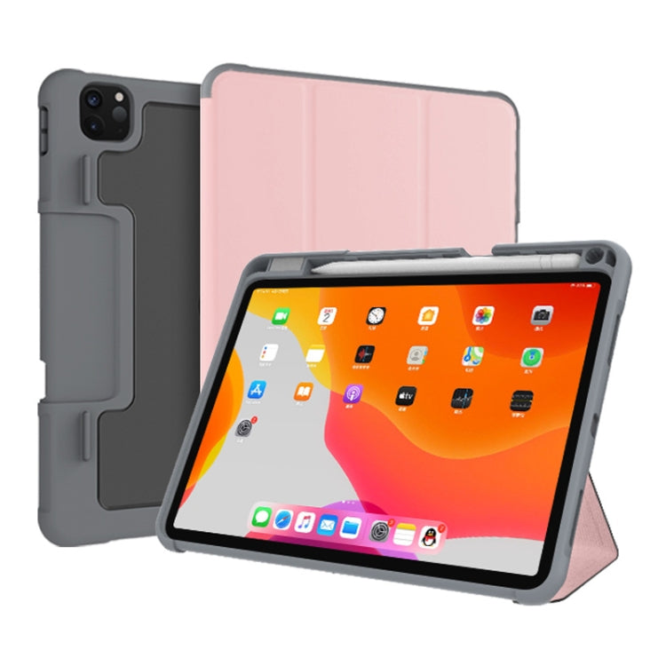 For iPad Pro 11 2022 / 2021 / 2020 Mutural Horizontal Flip Leather Tablet Case with Holder & Pen Slot(Rose Gold) by Mutural
