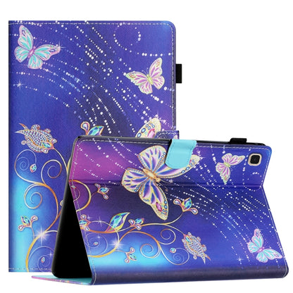 For Samsung Galaxy Tab S6 Lite P610/615 Coloured Drawing Stitching Smart Leather Tablet Case(Butterfly) by bashfashion