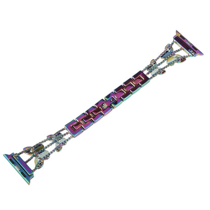 Butterfly Metal Diamond Watch Band For Apple Watch Ultra 49mm&Watch Ultra 2 49mm / Series 9&8&7 45mm / SE 3&SE 2&6&SE&5&4 44mm / 3&2&1 42mm(Colorful) by bashfashion