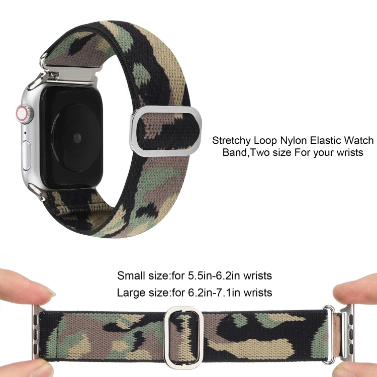 For Apple Watch Ultra 49mm&Watch Ultra 2 49mm / Series 9&8&7 45mm / SE 3&SE 2&6&SE&5&4 44mm / 3&2&1 42mm Buckle Elastic Nylon Watch Band(Grey) by bashfashion