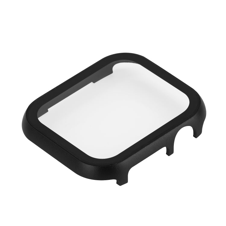 For Apple Watch Series 3&2&1 38mm Metal Frame + Tempered Glass Protector Case(Black) by bashfashion