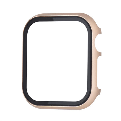 For Apple Watch Series 3&2&1 38mm Metal Frame + Tempered Glass Protector Case(Gold) by bashfashion
