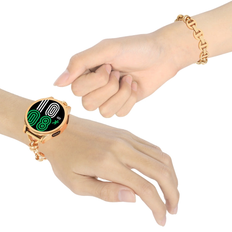 22mm Universal Metal Screw Chain Watch Band(Gold) by bashfashion