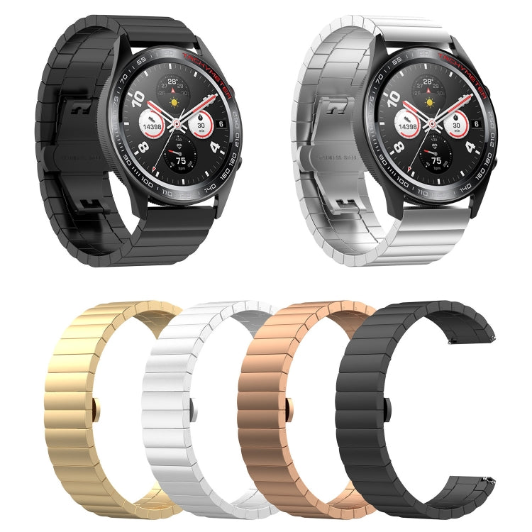 For Honor Watch GS 3i One Bead Steel Watch Band(Black) by bashfashion