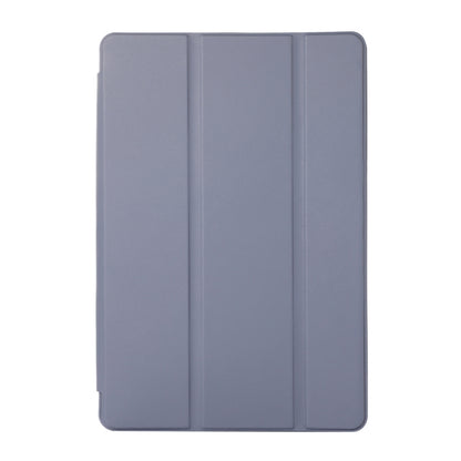 For Samsung Galaxy Tab S6 Lite/Tab S6 Lite 2022 Solid Color 3-folding Leather Tablet Case(Lavender Grey) by bashfashion