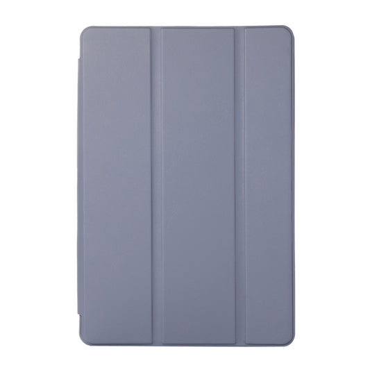 For Samsung Galaxy Tab S6 Lite/Tab S6 Lite 2022 Solid Color 3-folding Leather Tablet Case(Lavender Grey) by bashfashion