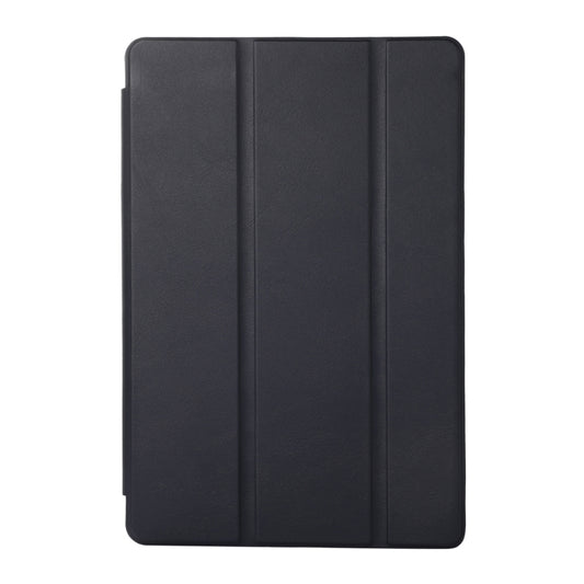 For Samsung Galaxy Tab S6 Lite/Tab S6 Lite 2022 Solid Color 3-folding Leather Tablet Case(Dark Blue) by bashfashion