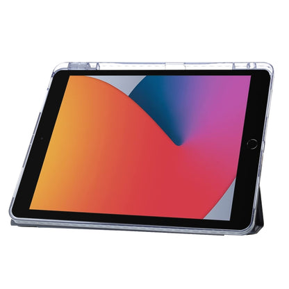 For iPad 10.2 2021 / 2020 / 10.5 Clear Acrylic Deformation Leather Tablet Case(Black) by bashfashion