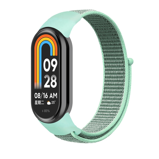 For Xiaomi Mi Band 8 Loop Nylon Watch Band(Blue Sea Color) by bashfashion