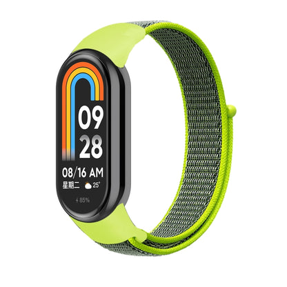 For Xiaomi Mi Band 8 Loop Nylon Watch Band(Bright Yellow) by bashfashion