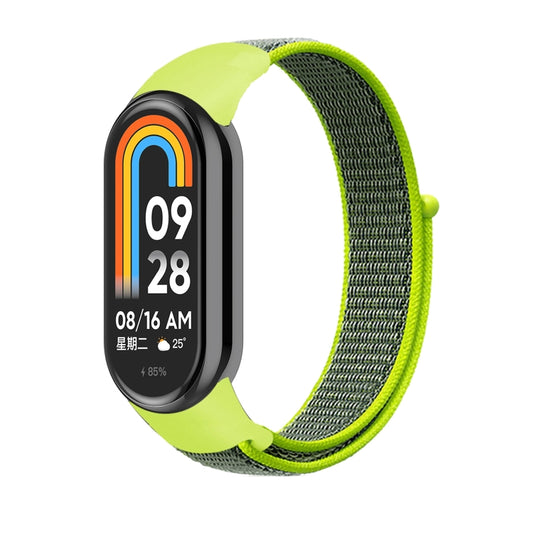 For Xiaomi Mi Band 8 Loop Nylon Watch Band(Bright Yellow) by bashfashion