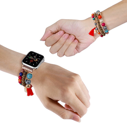 Beads Elephant Pendant Watch Band ForApple Watch 4 44mm(Colorful) by bashfashion