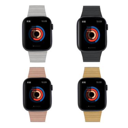 Ocean Metal Replacement Watch Band For Apple Watch 5 44mm(Black) by bashfashion