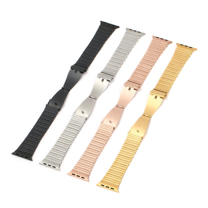Ocean Metal Replacement Watch Band For Apple Watch 3 38mm(Gold) by bashfashion