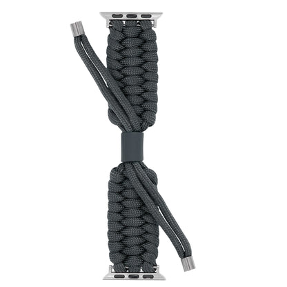 Stretch Plain Silicone Bean Watch Band For Apple Watch SE 2022 40mm(Dark Grey) by bashfashion