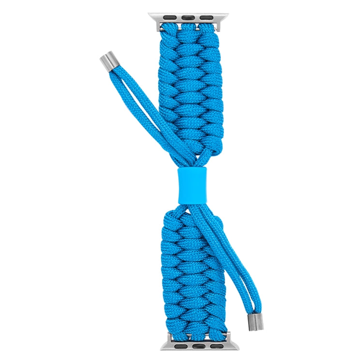 Stretch Plain Silicone Bean Watch Band For Apple Watch SE 2022 40mm(Sky Blue) by bashfashion