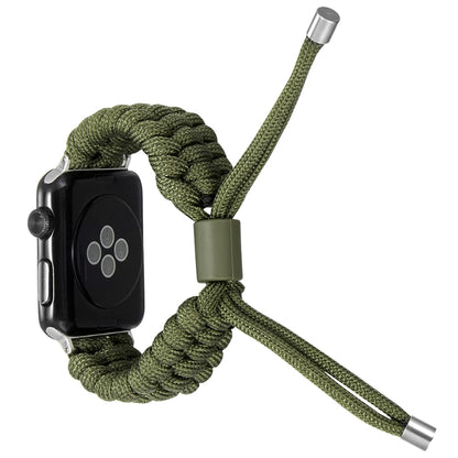 Stretch Plain Silicone Bean Watch Band For Apple Watch SE 2022 44mm(Army Green) by bashfashion