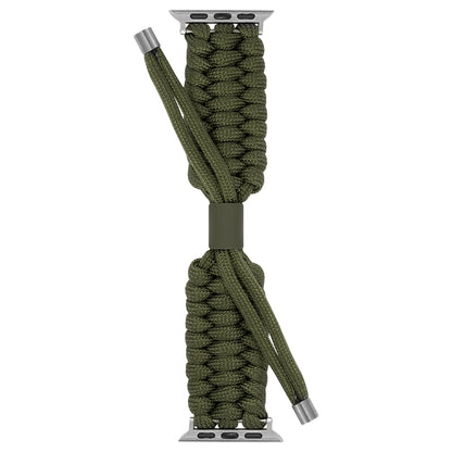 Stretch Plain Silicone Bean Watch Band For Apple Watch SE 2022 44mm(Army Green) by bashfashion